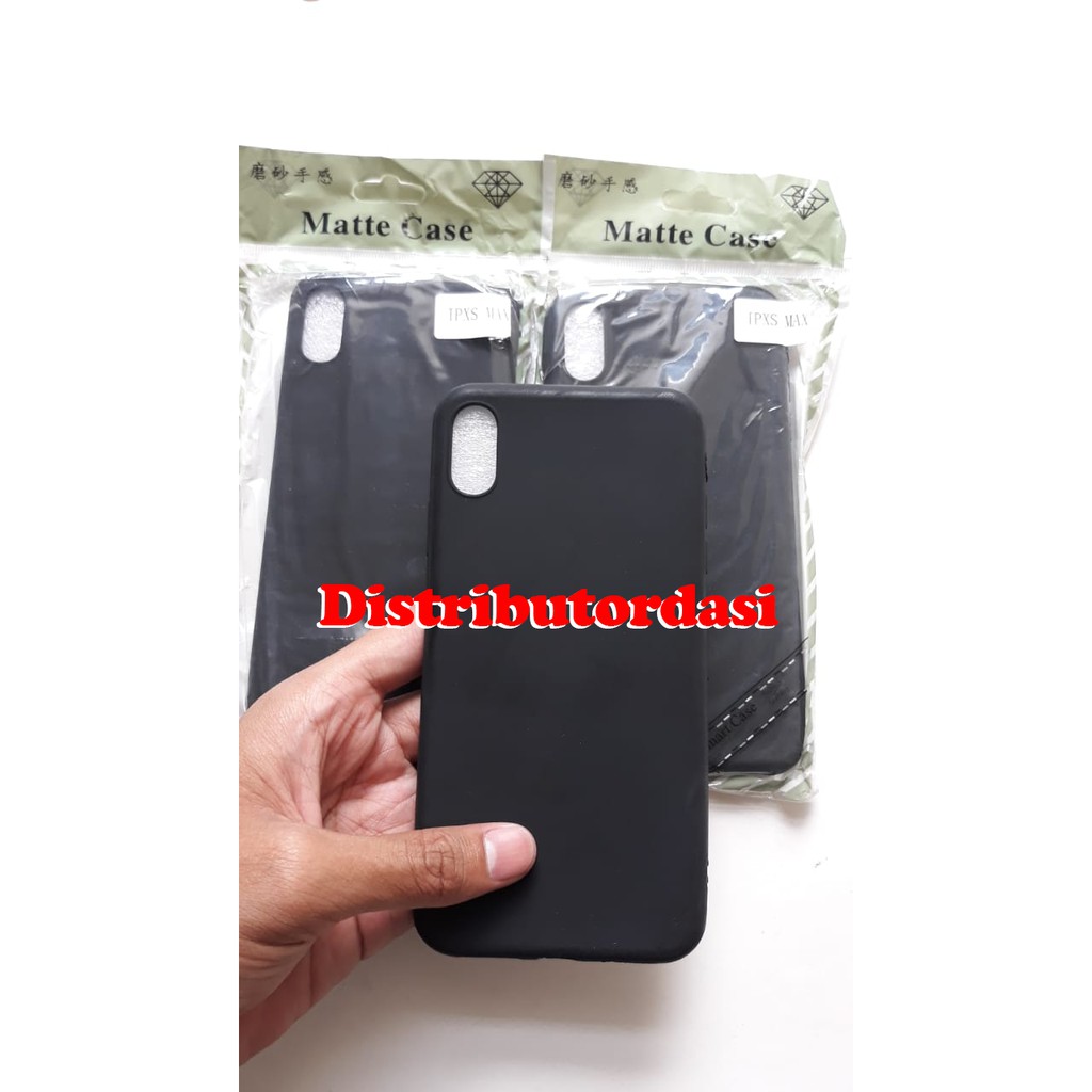 SOFTCASE CASE TPU SILIKON CASING KONDOM blackmatte Iphone Xs Max ready stok grosir