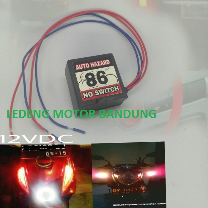 Modul Hazard Otomatis Sen Tanpa Saklar Tambahan Flaser Kedip Touring Strobo Hazzard Sein