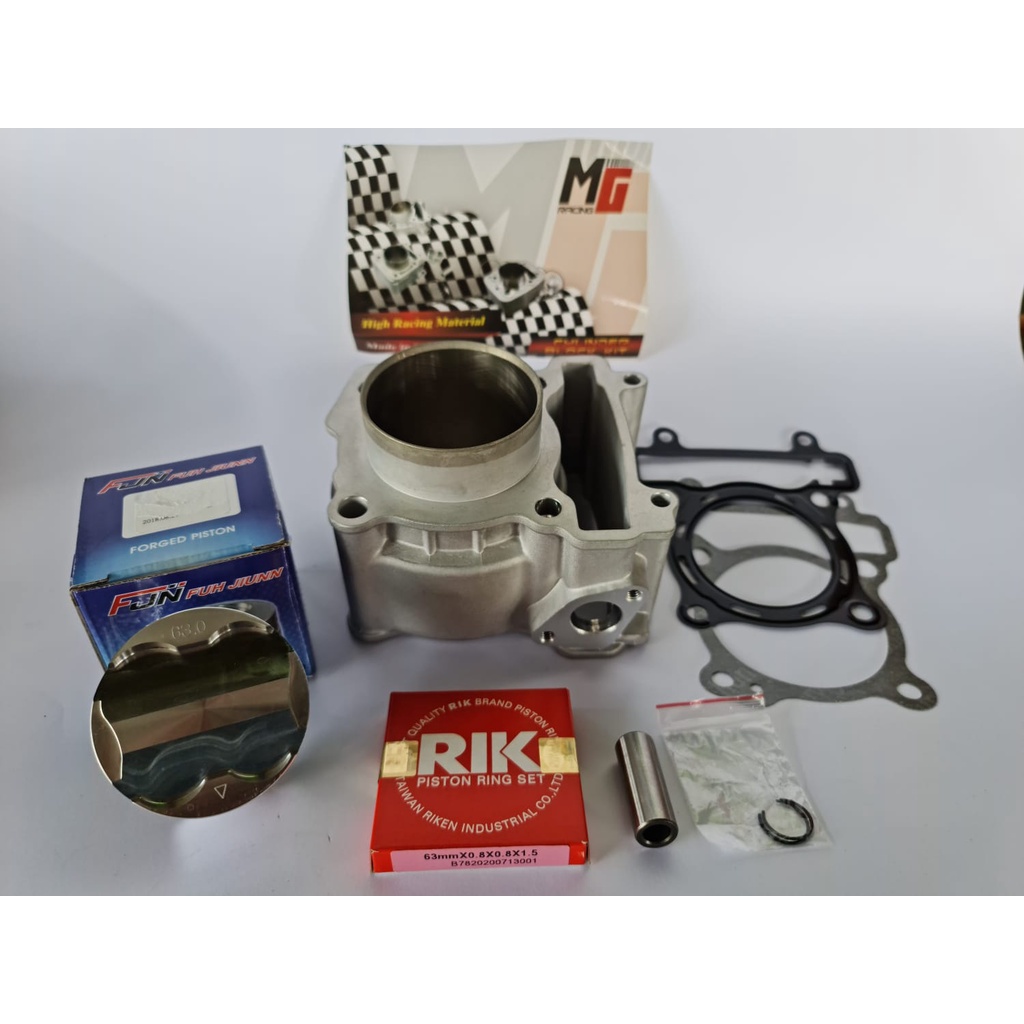 Blok Cylinder Bore Up Vixion Mx King R15 Lc135 Exciter Sniper 150 62 63 65mm Ceramic Piston Super He