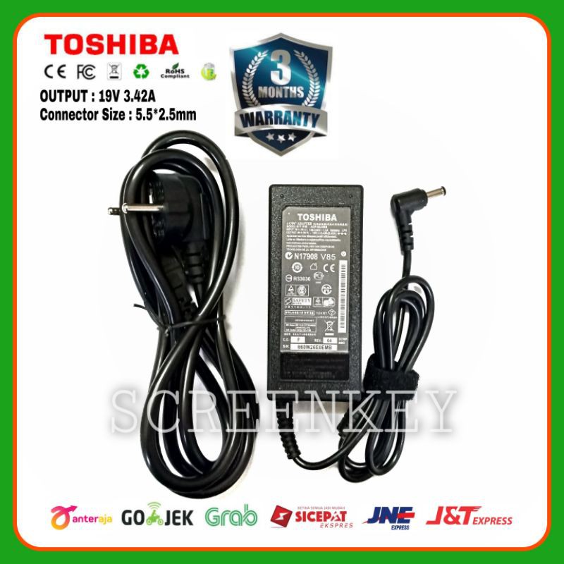 Adaptor Charger Toshiba L600 L640 L645 L650 C600 C640 C645 C650 L800 L840 L850 L855 L855D L870