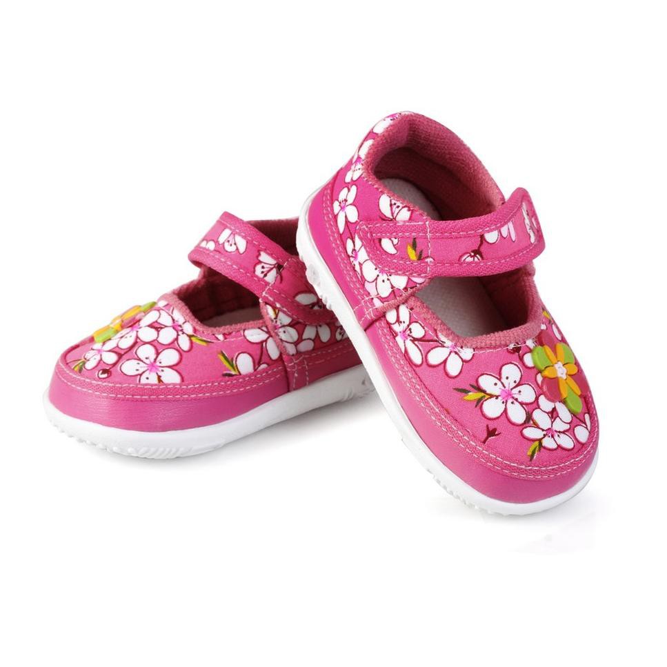 Sangat Nyaman COD sepatu  anak  perempuan  motif bunga 