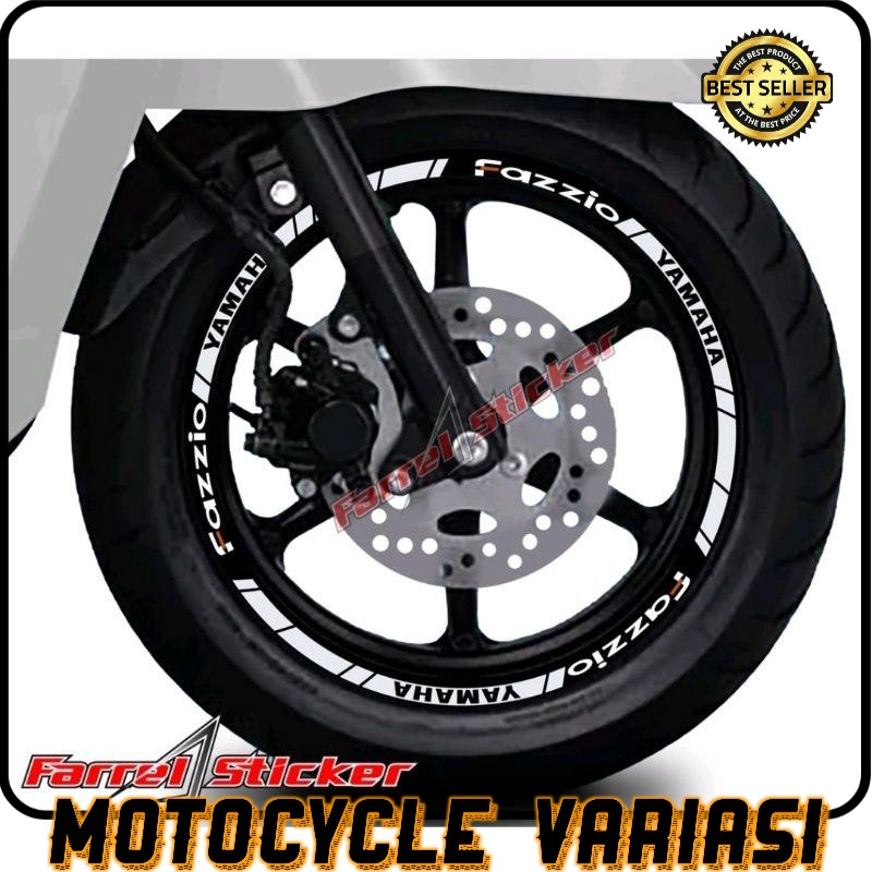 Sticker stiker velg motor yamaha fazzio