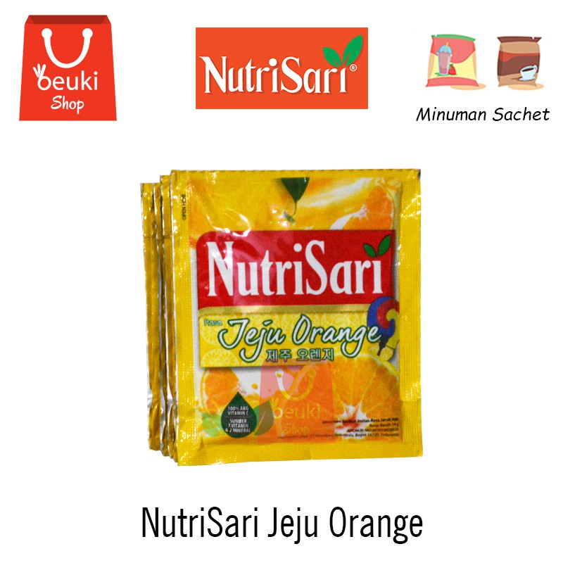 

NutriSari Jeju Orange Minuman Serbuk Rasa Jeruk Jeju Korea Menyegarkan - 10pcs x 14gr