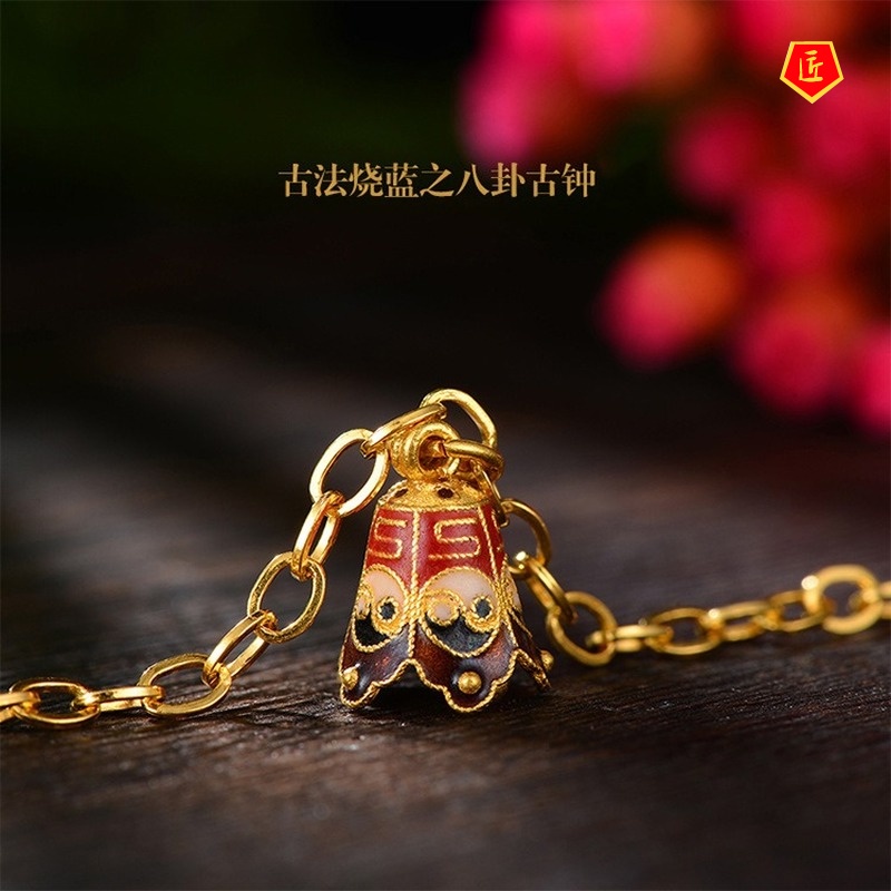 [Ready Stock]Eight-Diagram-Shaped Appetizer Ancient Clock Bracelet Personalized Safe Lucky Beads