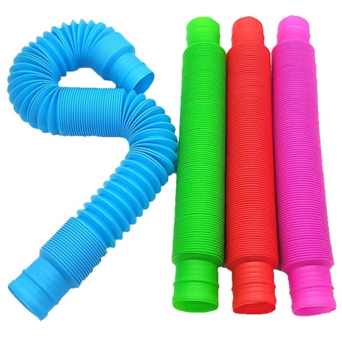 Mainan Pop Light Pop Tubes LED Fidget Pop Tube Sensory Toys Mainan Sel