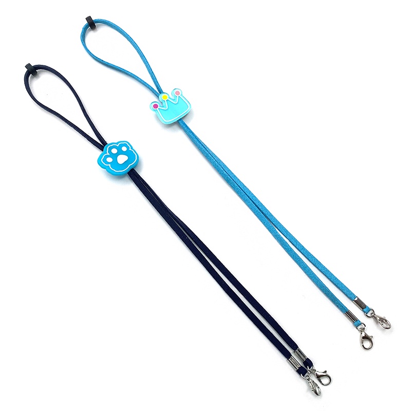 Kartun Topeng Gantung Tali,-Adjustable,Lucu Anak-anak Wajah Topeng Tali,Ekstensi Lanyard