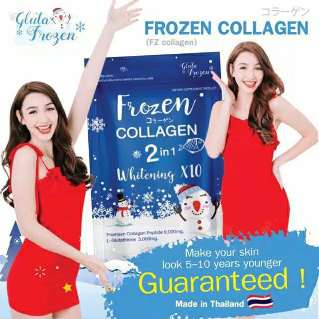 FROZEN COLLAGEN 2in1 CAPSULE 100% Original GLUTA FROZEN