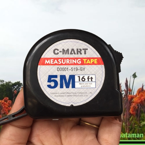 

Measuring Tape C-Mart D0001-519-GY / Meteran 5M