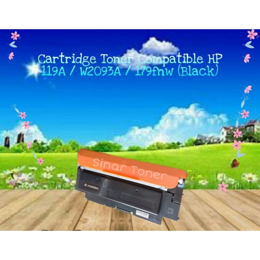 Cartridge Toner Compatible Plus chip HP 119A - Printer  Color Laser 150a plus chip 150nw MFP 178nw 179nw 179fnw 179fwg W2090A W2091A W2092A W2093A