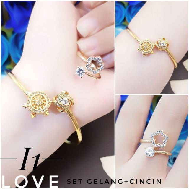 Xuping set perhiasan lapis emas 24k 0510j