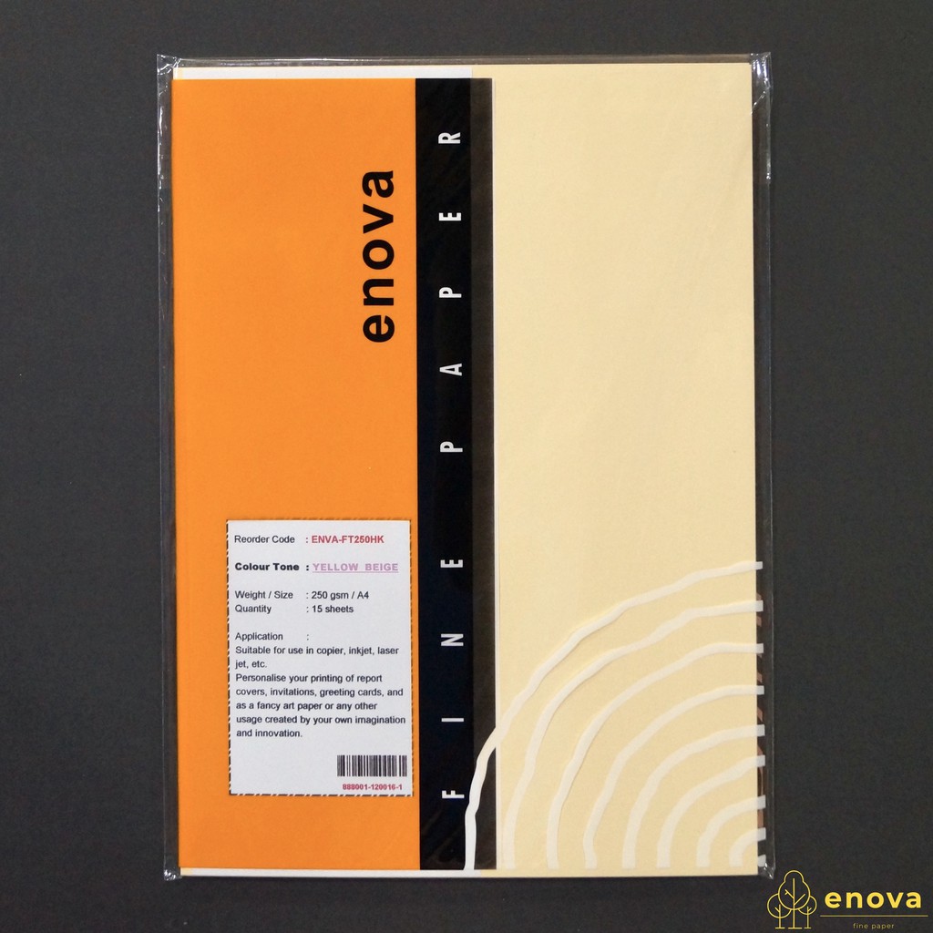 

Fancy Art Paper ENOVA | Yellow Beige | A4 250GSM