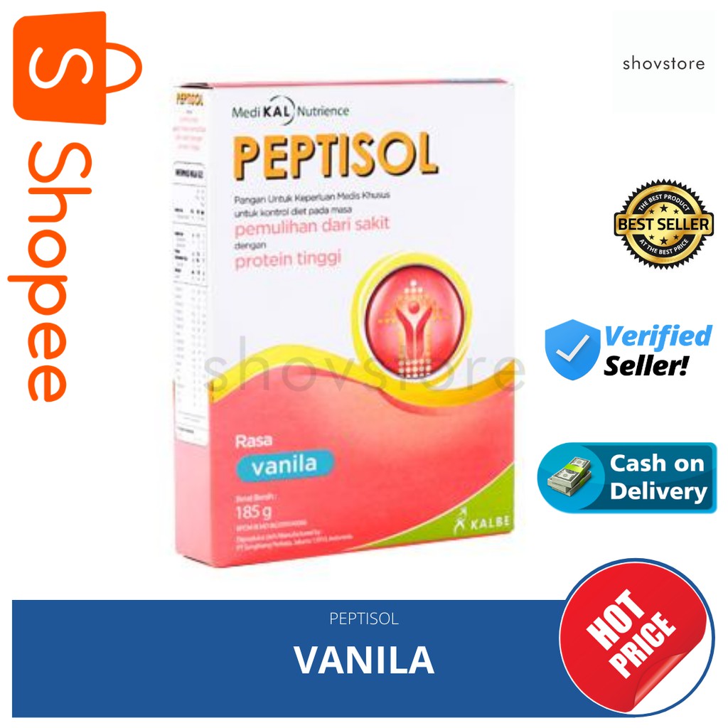 

PEPTISOL - Vanilla Dan Coklat - Susu Diet Khusus Nutrisi Untuk Pemulihan Pasca Sakit