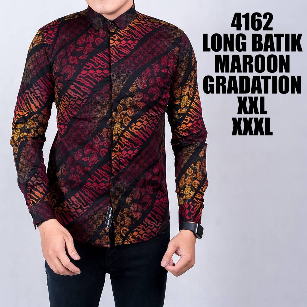 NEW ARRIVAL DISTRO BATIK PRIA JUMBO BORDIR SOGAN HRB026 BATIKAF NOTOARTO BATIK IPNU-IPNU HEM PRIA l-1