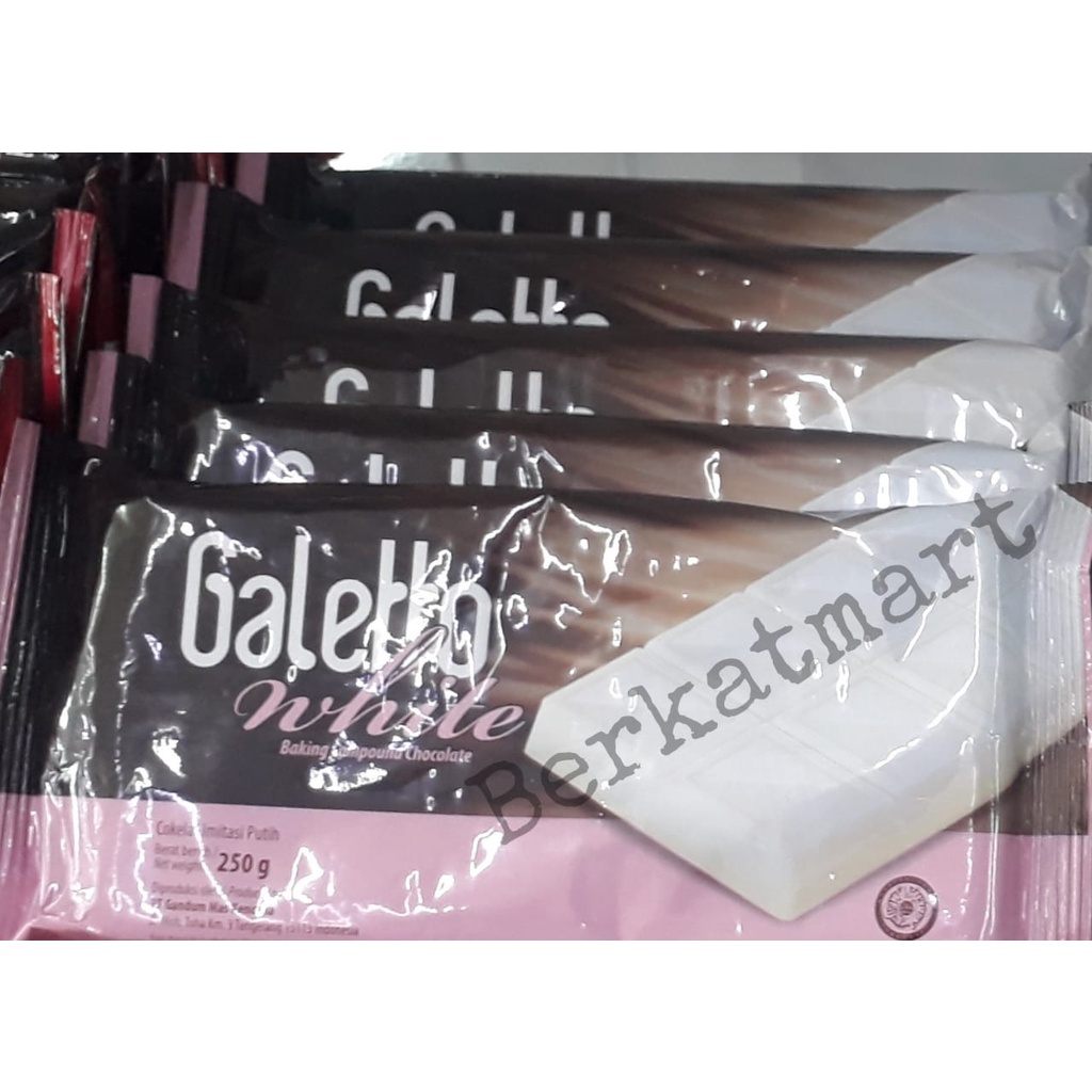 Galetto White Chocolate Compound Colatta Coklat Putih Coklat Batang 250gr
