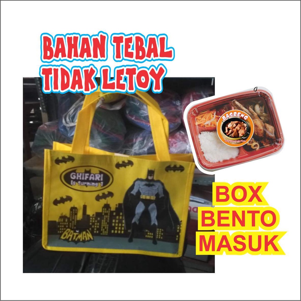 

TERLARIS TAS ULANG TAHUN TAS ULTAH TAS ULTAH HOKBEN TAS BENTO KOMBINASI MIKA 25x20x18