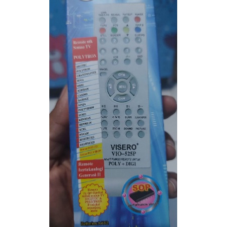 Remote TV Multi Tabung/ Universal Untuk Semua Merk Politron Digitec Tanpa Seetting