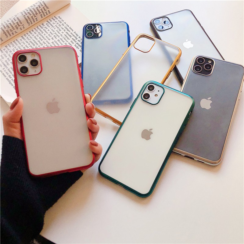 case iPhone 6 7 8plus X XS XR MAX 11Pro Max galvanized matte TPU