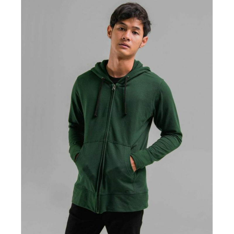 HOODIE KHAYR BASIC WARNA PINE SIZE M ORI BY KHAYR