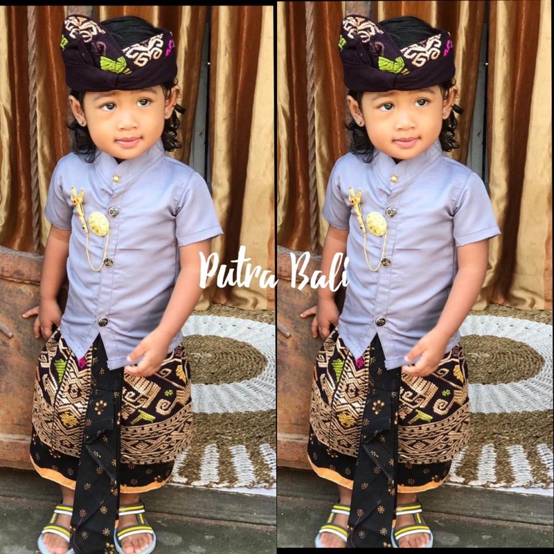 (Baju Saja) Baju yoko anak lengan pendek / kemeja anak bali