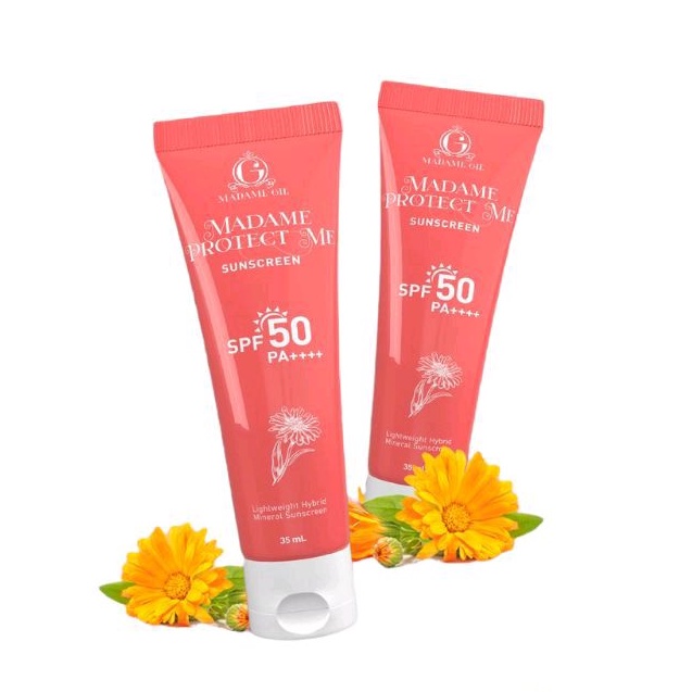 ✦SINAR✦Madame Gie Madame Protect Me Sunscreen  Me Sunscreen SPF 30 PA +++ - Let’s Glow Tinted Sunscreen SPF 50 PA++++