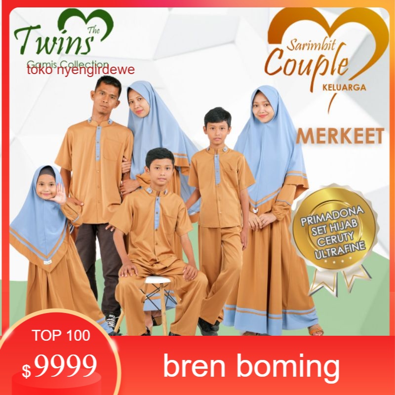 Baju Sarimbit Couple Keluarga Gamis Koko Ayah Ibu Anak Perempuan Dan Laki Laki Busana Muslim Family 
