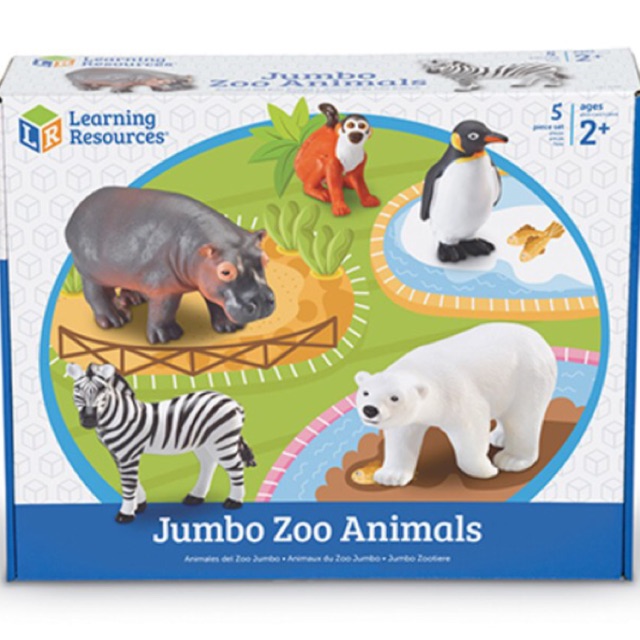 PRELOVED Learning Resources Jumbo Zoo Animals