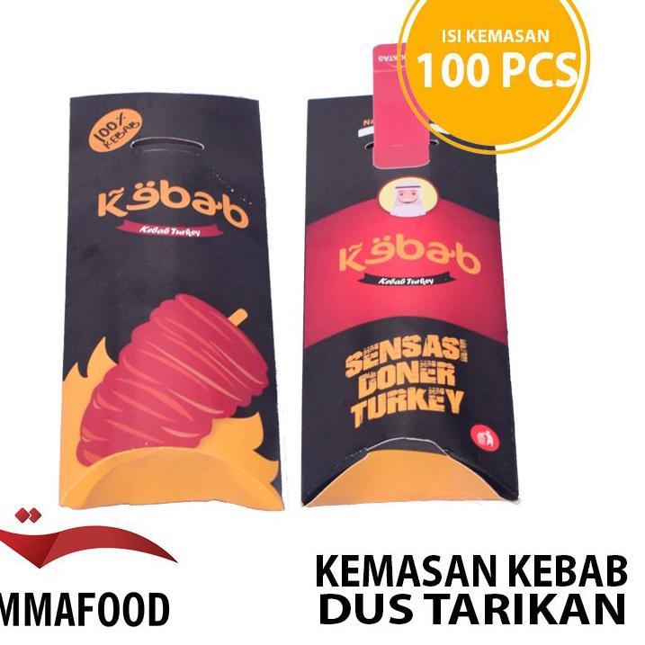 

TERLARIS READY STOK!! Kemasan Kebab / Bungkus Kebab Dus Tarikan Hitam isi 50 pcs MURAH ORIGINAL, Pac