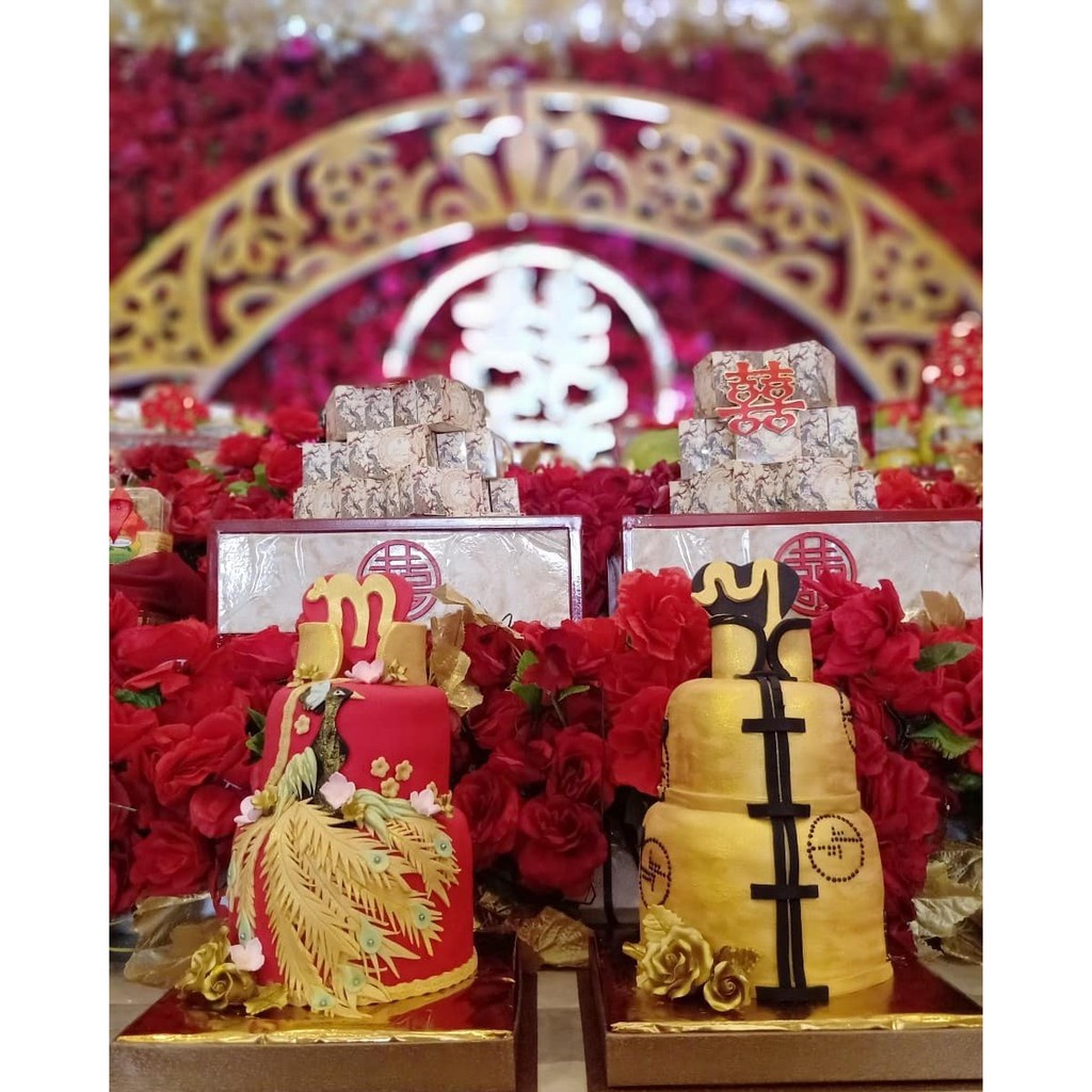 

Kue Tart Engagement Ting Jing Lamaran Cake Custom Design Surabaya