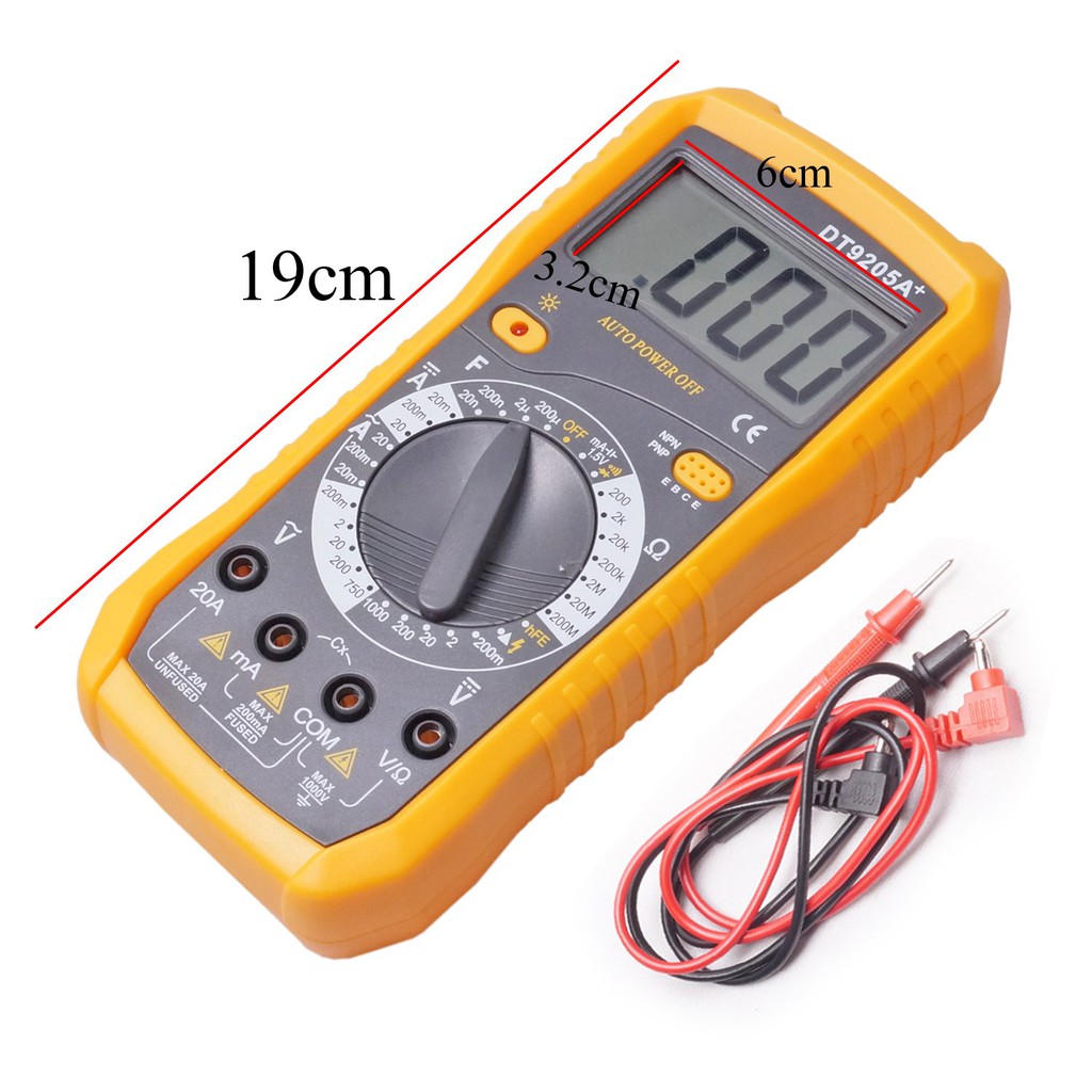 Digital Multimeter DT9205A+