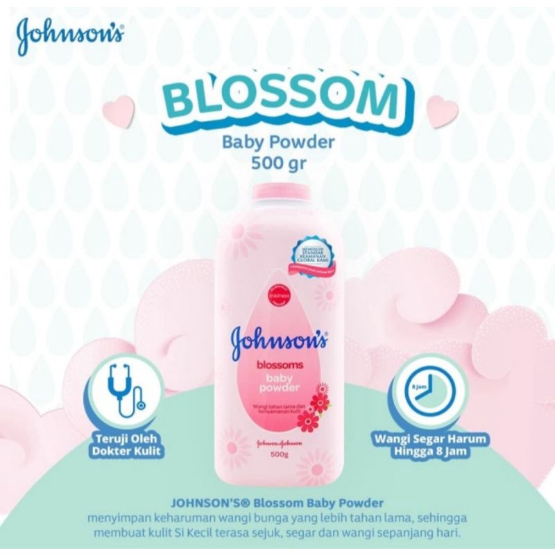 Johnsons Blossoms/Bedtime Baby Powder - Bedak Bayi 500 dan 300gr