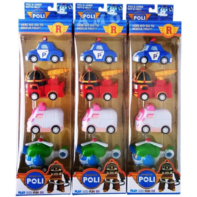 Figure Mobil Robocop Poli 4 Pcs - P-4