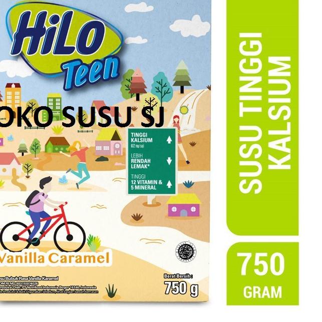 

[PRODUK 86RGZ] HILO TEEN VANILLA CARAMEL CHOCOLATE 750 gram /750GR/VANILA/COKLAT GVP