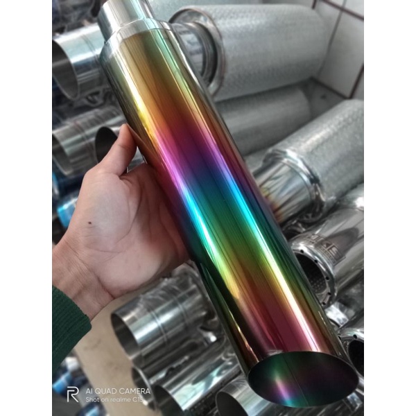 Knalpot Racing mobil bambu runcing/ corong  pelangi suara full bass gahar harga promo