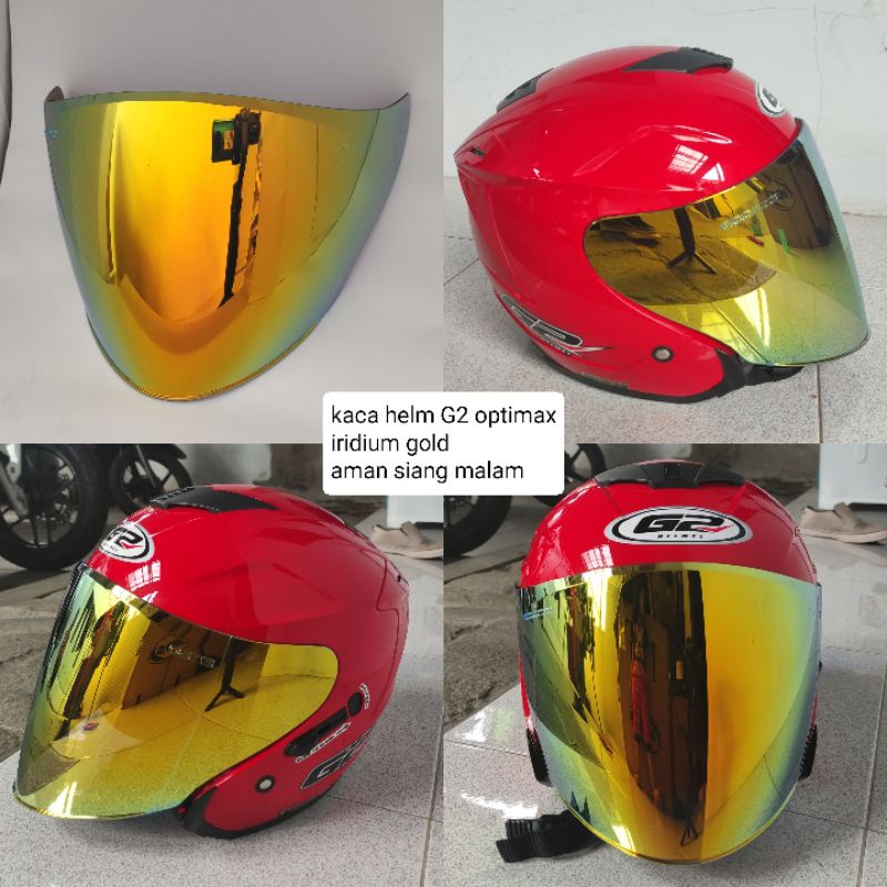 KACA HELM G2 OPTIMAX | VISOR VENOM IRIDIUM GOLD