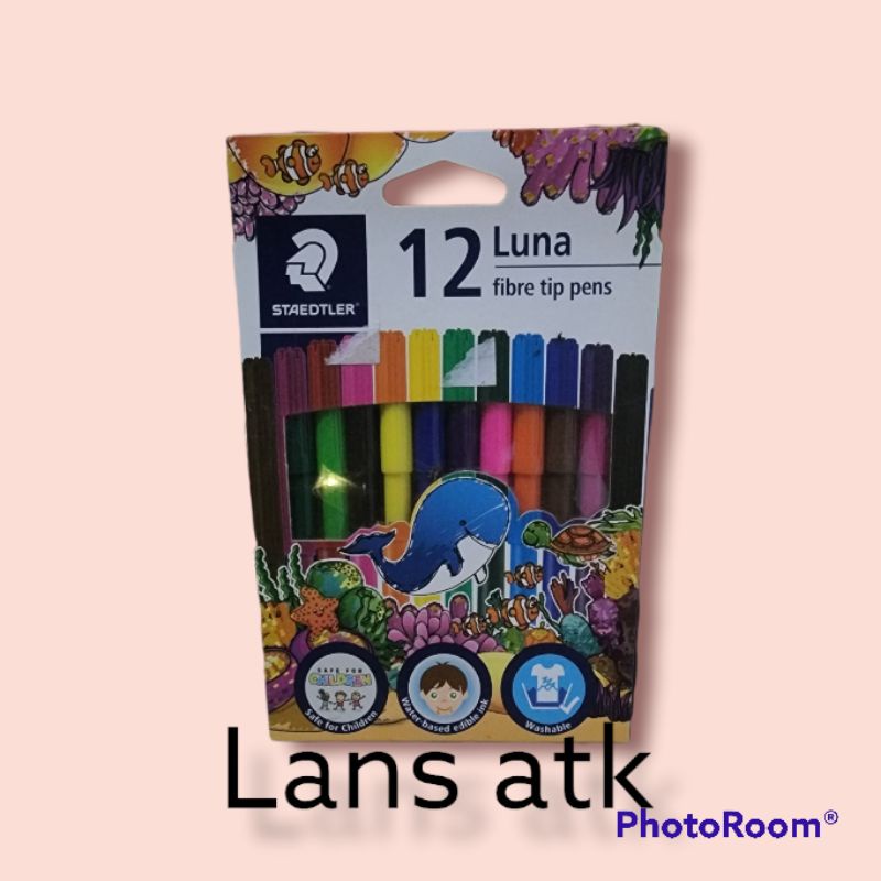 

FIBRE TIPS PEN STAEDTLER LUNA/SPIDOL 12 WARNA LUNA spidol