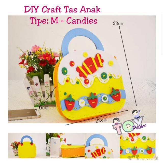 

DIY Craft Tas Anak Foam Tebal - Prakarya Menjahit Bag