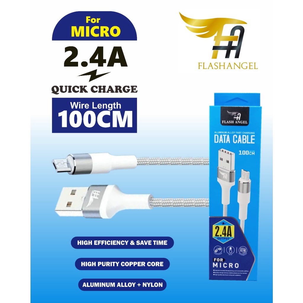 KABEL USB FLASH ANGEL CBL-05 MICRO 2.4A 1M