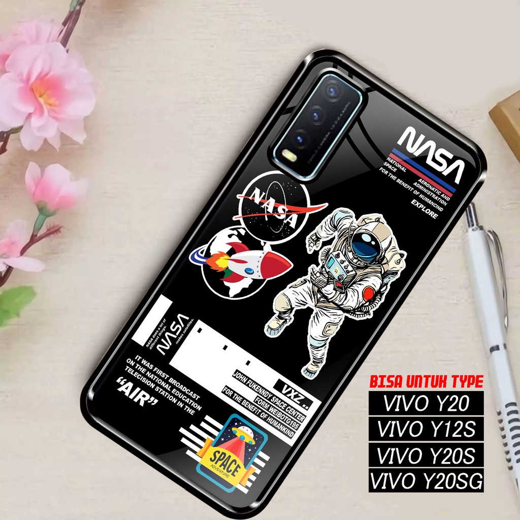 SRC - Case Vivo Y20 Y12S Y20S Y20S G Motif Nasa Astronot Casing Hardcase Premium Glossy 2D Terbaru S