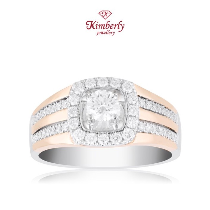 Cincin Berlian Pria Sertifikat GIA KMR866521 - Kimberly Jewellery