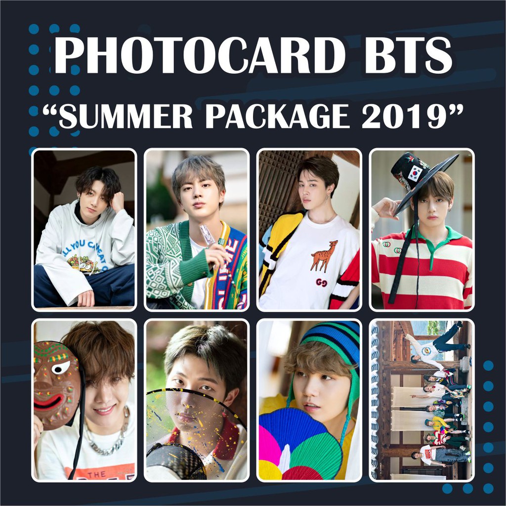 (READY STOCK) PHOTOCARD BTS SUMMER PACKAGE 2019 KPOP MURAH