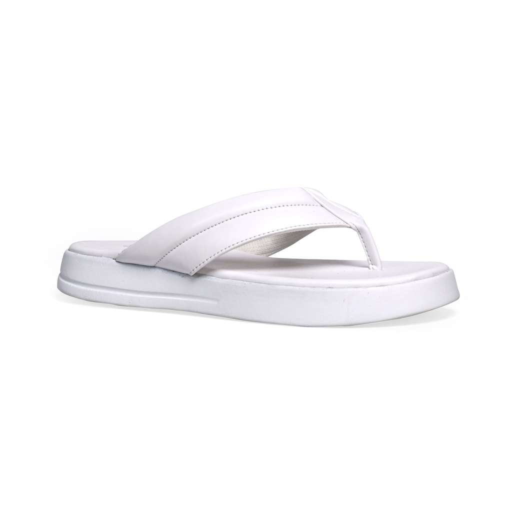 SARASARA YUK - Sandal Wanita Jepit Wedges Casual SARA SARA NORA Sendal Japit Cewek Platform Empuk Ringan Capit Tinggi 3cm  Size 36 37 38 39 40 Untuk Rumahan Warna White Putih Santai Premium Kekinian Terbaru Shoes Ori Original Mall Official Store