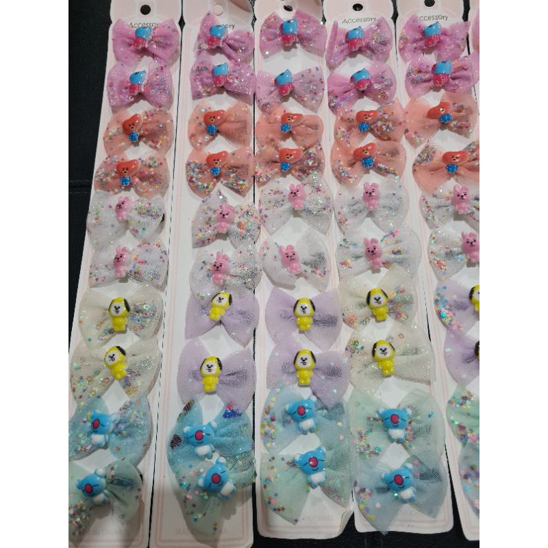 Jepit pita BTS BT21 isi 2 pcs