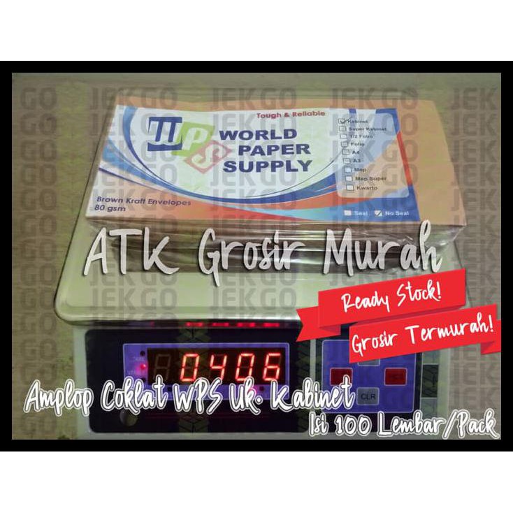 

Khusus Gosend!! Amplop Coklat Ukuran Kabinet Wps ( 11 X 24 Cm )