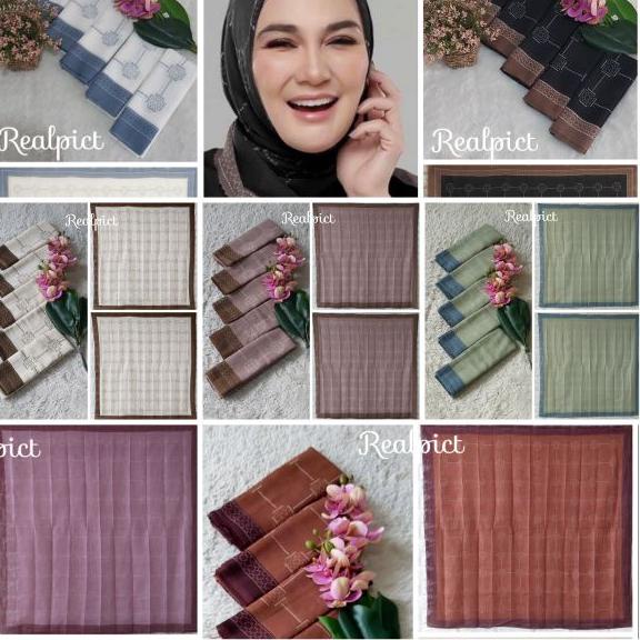 ☉ ()Kerudung Segiempat Voal Motif Jilbab Denai Hijab Voal Motif Premium Voal Lasercut ♙