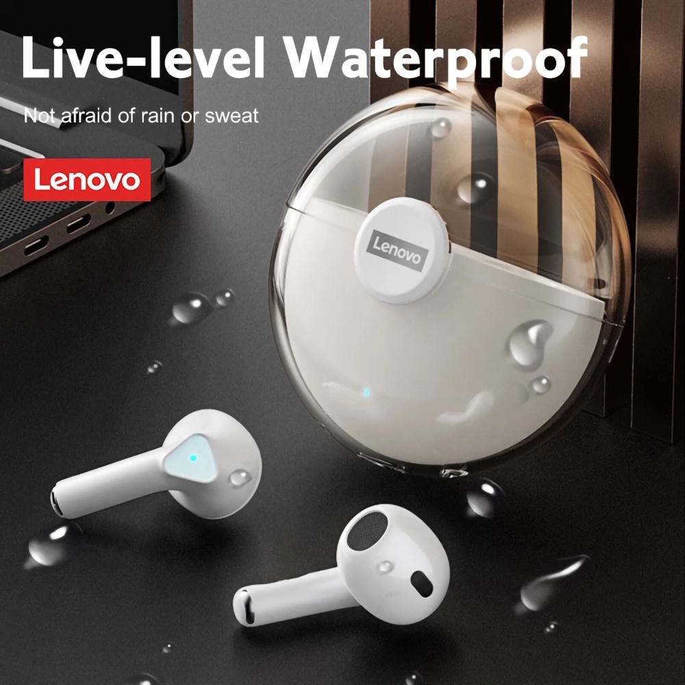 LP80 Transparent TWS Bluetooth Wireless Earphones Sport Waterproof Headsets Low-Latency Gaming Music Touch Control Earbud