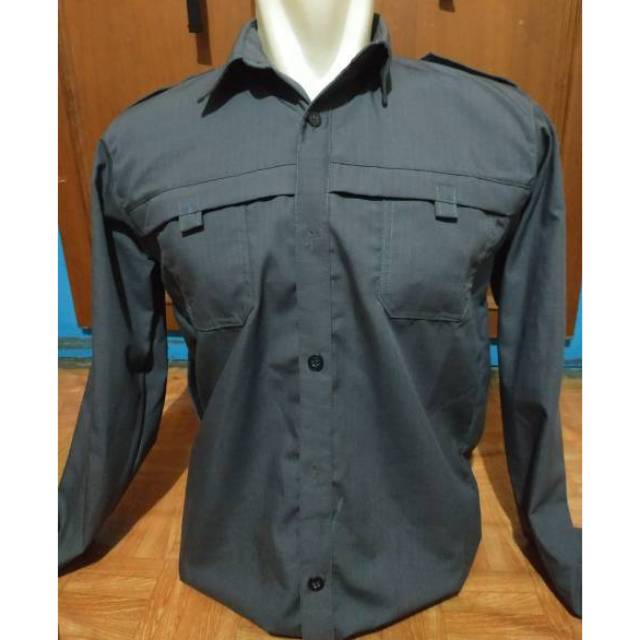 Kemeja outdor / lapangan Ribstop Polos ( PDL PDH)