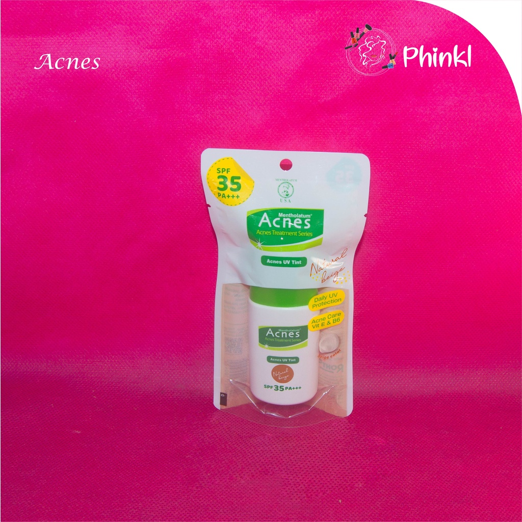 `ღ´ PHINKL `ღ´ a̳c̳n̳e̳s̳ Acnes UV Tint foundation spf 35 PA+++ untuk jerawat menutupi bekas jerawat