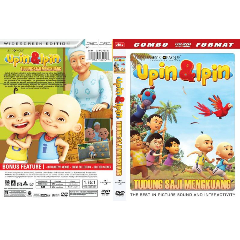 Kaset Film Kartun Upin dan Ipin TUDUNG Saji Mengkuang