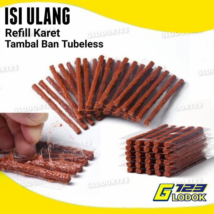 Refill Isi Karet Ban Tubles Ulang Tambal Ban Lem Cacing Mobil Motor