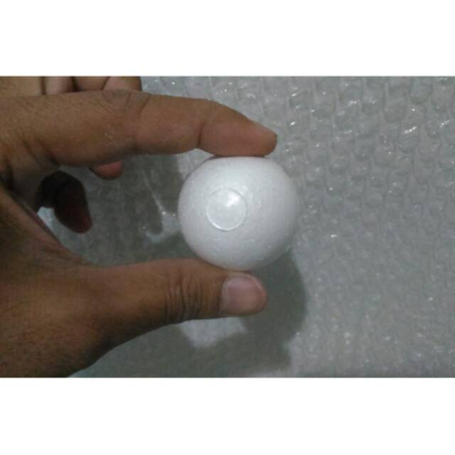 Styrofoam bola salju 4cm gabus putih murah grosir ecer